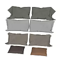 Soft Decorative Throw Pillows in Various Neutral Tones for Home Sofa Decor