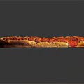 Delicious Freshly Baked Pizza With Golden Crust Tomato Sauce And Melted Cheese