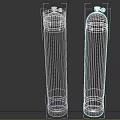 Two Red Oxygen Cylinders With Green Logo As Medical Equipment