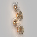 Modern wall lamp glass decorative wall lamp 3d model