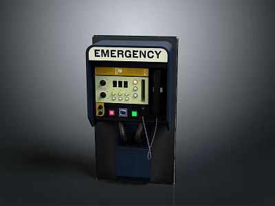Essential Emergency Call Device With Control Panel And Display For Daily Use 3d model Essential Emergency Call Device With Control Panel And Display For Daily Use 3d model