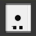 Modern White Compact Mini PC Cube With Front Grille And Top Control Panel Design