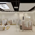Elegant Minimalist Ladies Clothing Store Interior With Neat Apparel Displays And Comfortable Shopping Atmosphere