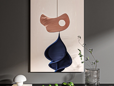 Abstract Decorative Painting High-end Hanging Painting Texture Painting model