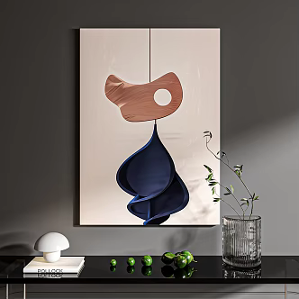 Abstract Decorative Painting High-end Hanging Painting Texture Painting 3d model