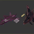 Two Advanced Fighter Jets With Military Emblems And Attached Missiles