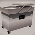 Commercial Kitchen Stainless Steel Vacuum Packaging Machine With Control Panel And Wheels