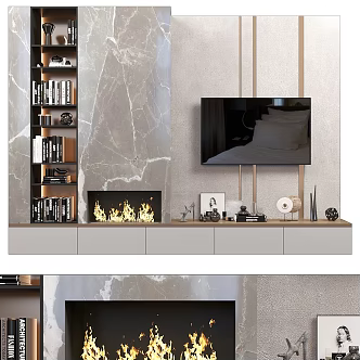 TV Wall 3d model