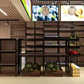 Modern Supermarket Department Store Interior With Shelving Units Product Display And Organized Aisles