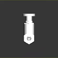 Stainless Steel Shiny Silver Hardware Valve Fitting With Knob And Connectors