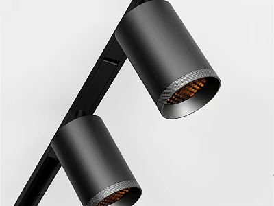 Modern Black Downlights And Spotlights With Sleek Design For Interior Lighting 3d model