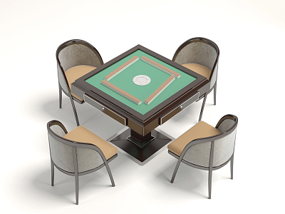 Modern Mahjong Table and Chair Mahjong Machine model