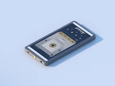 Portable Digital Audio Player With Touchscreen And Music Controls 3d model Portable Digital Audio Player With Touchscreen And Music Controls 3d model