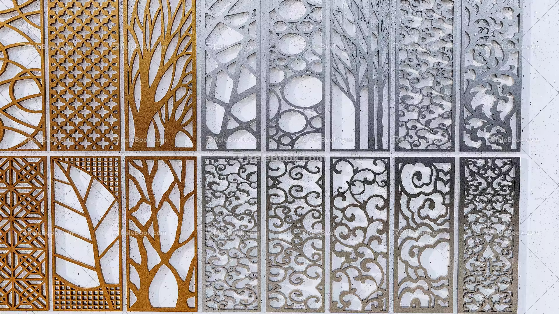 New Chinese-style openwork window 3d model