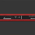Sony Red Digital Walkman Portable Music Player with Screen and Control Features