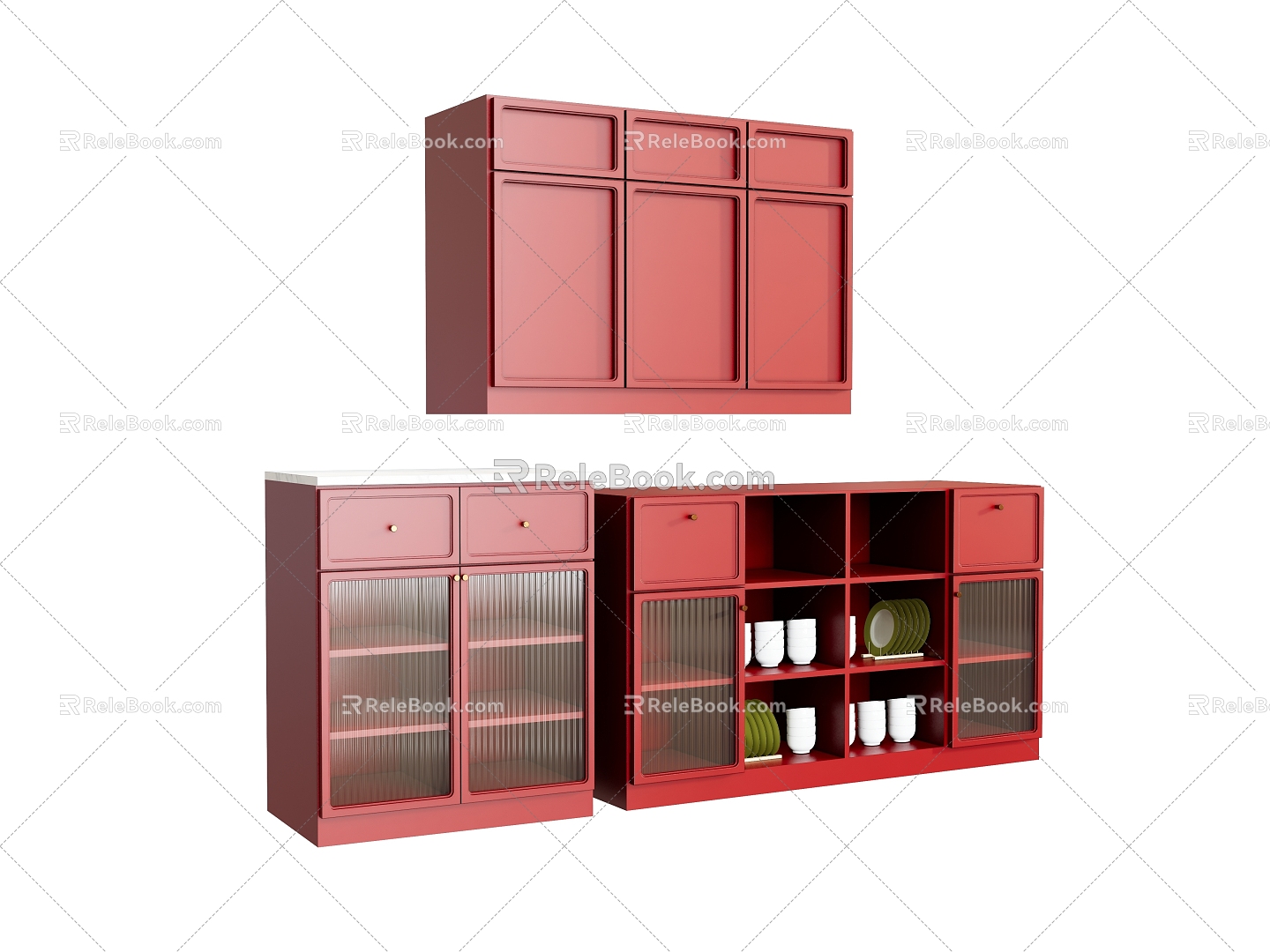 Locker Decorative Cabinet Sideboard Shoe Cabinet Storage Cabinet Bookcase Shoe Cabinet 3d model