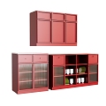 Locker Decorative Cabinet Sideboard Shoe Cabinet Storage Cabinet Bookcase Shoe Cabinet 3d model