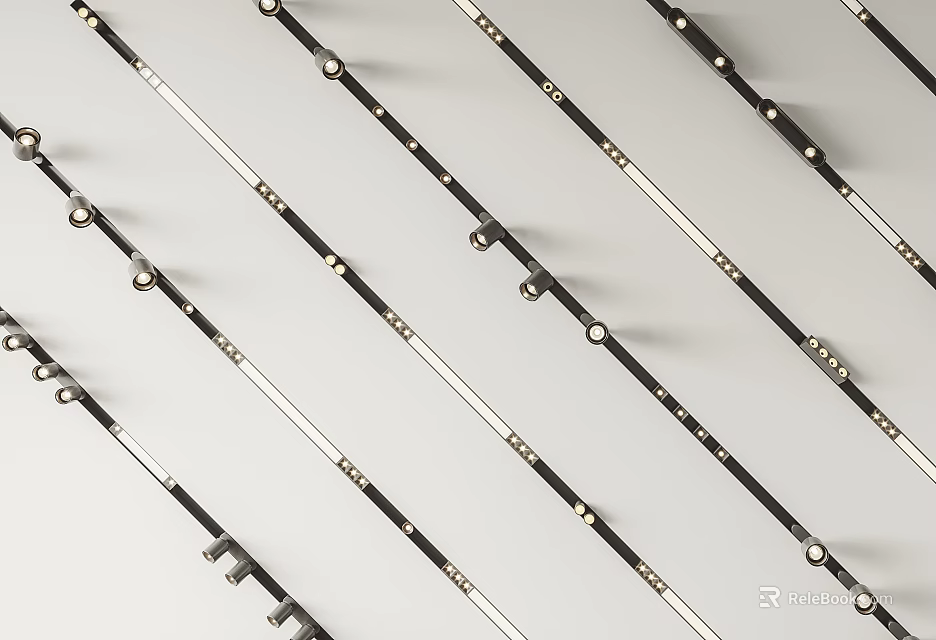 Modern LED Downlights And Spotlights For Home Ceiling Lighting Design 3d model