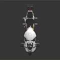 Modern White And Yellow Sport Motorcycle With Sleek Body Black Seat And Alloy Wheels