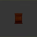 Three Classic Wooden Stools With Brass Decorative Panels And Dark Polished Tabletop Design