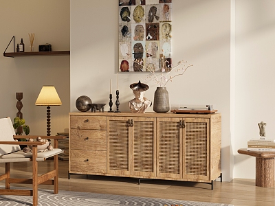 Quiet Sideboard Middle-Ancient Cabinet Sideboard model