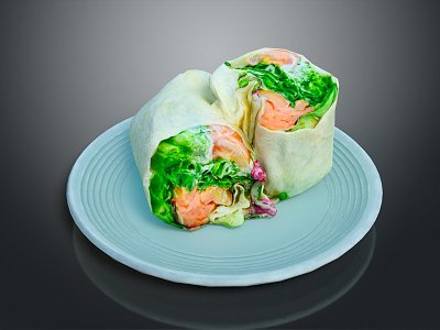 Modern Salmon Roll Salmon Salad Roll Salad Roll Gourmet model