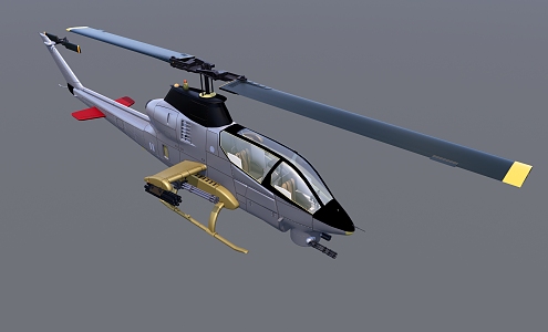 Modern Helicopter 3d model