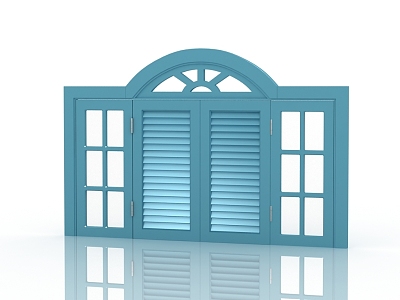 Modern windows and doors casement window 3d model