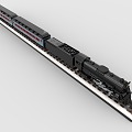 LEGO Toys Retro Train Light Rail Subway High Speed Train Train Pull Coal Train Steam Locomotive 3d model