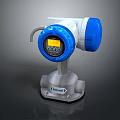 Risoner Industrial Digital Meter With Blue Top Circular Display And Silver Base