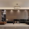 Modern Open Plan Living And Dining Room With Elegant Upscale Comfortable Home Interior Design