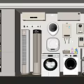 Smart Home Appliances Collection Featuring Air Conditioners Washing Machines Dryers Vacuum And Water Dispenser