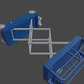 Scissor Lift Industrial Equipment Mobile Hydraulic Platform with Guardrail and Wheels