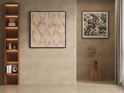 Quiet Wind Decorative Paintings 3d model