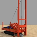 Drilling rotary drilling rig pile driver construction equipment construction site reverse circulation pile foundation 3d model