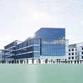 Modern School Building Architecture With Glass Facade And Multi Storey Classroom Wings