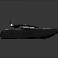 Sleek Black Luxury Yacht Exterior Design Featuring Deck Seating And Windows