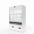 White Medical Laboratory Equipment With Transparent Glass Door Control Panel And Storage Cabinets
