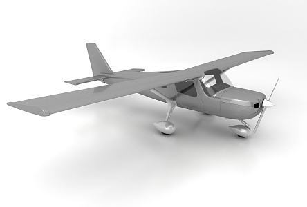 modern aircraft 3d model