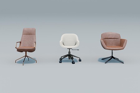 Modern office chair office chair combination 3d model