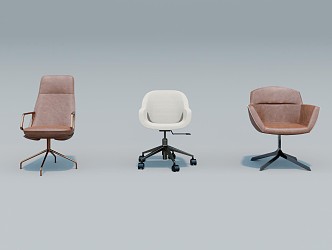 Modern office chair office chair combination 3d model