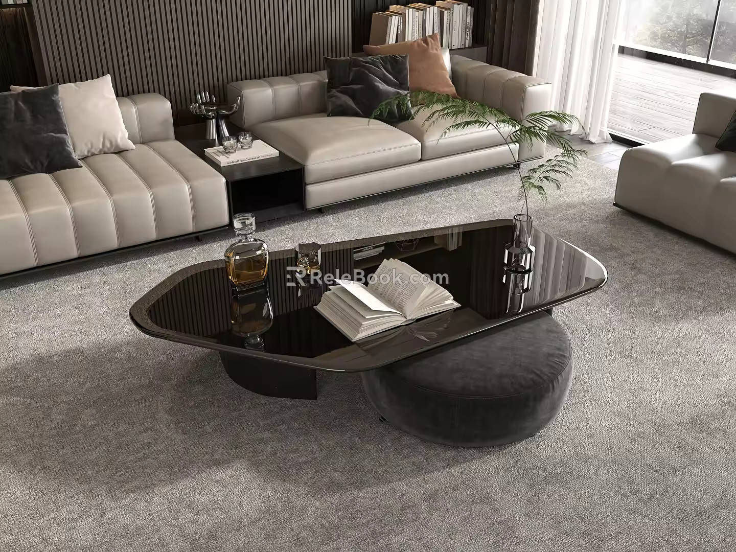 Modern coffee table 3d model
