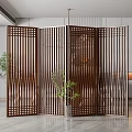 New Chinese Style Screen Partition 3d model
