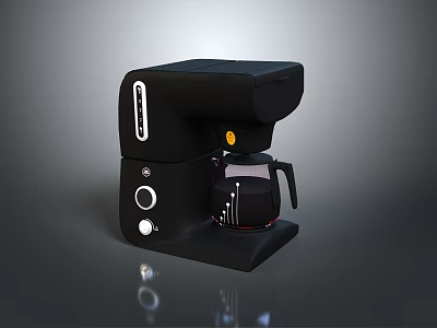 Modern Desktop Computer With Sleek Black Design And User Friendly Control Features 3d model
