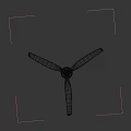Modern Ceiling Fan With Light Wooden Blades And Brass Motor For Home Interior