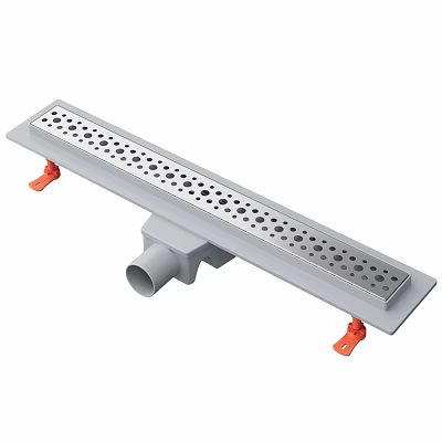 Shower Sauna Drainage System With Stainless Steel Long Strip Design And Easy Installation 3d model