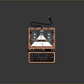 typewriter old typewriter antique typewriter classical typewriter english typewriter game item 3d model