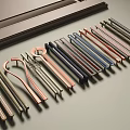Modern Handle Hardware Handle Cabinet Door Handle 3d model