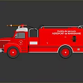 Red San Francisco Fire Department Truck Model With White Roof And Ladder