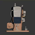 Sewing Machine Old-fashioned Sewing Machine Clothing Machine Realistic 3d model